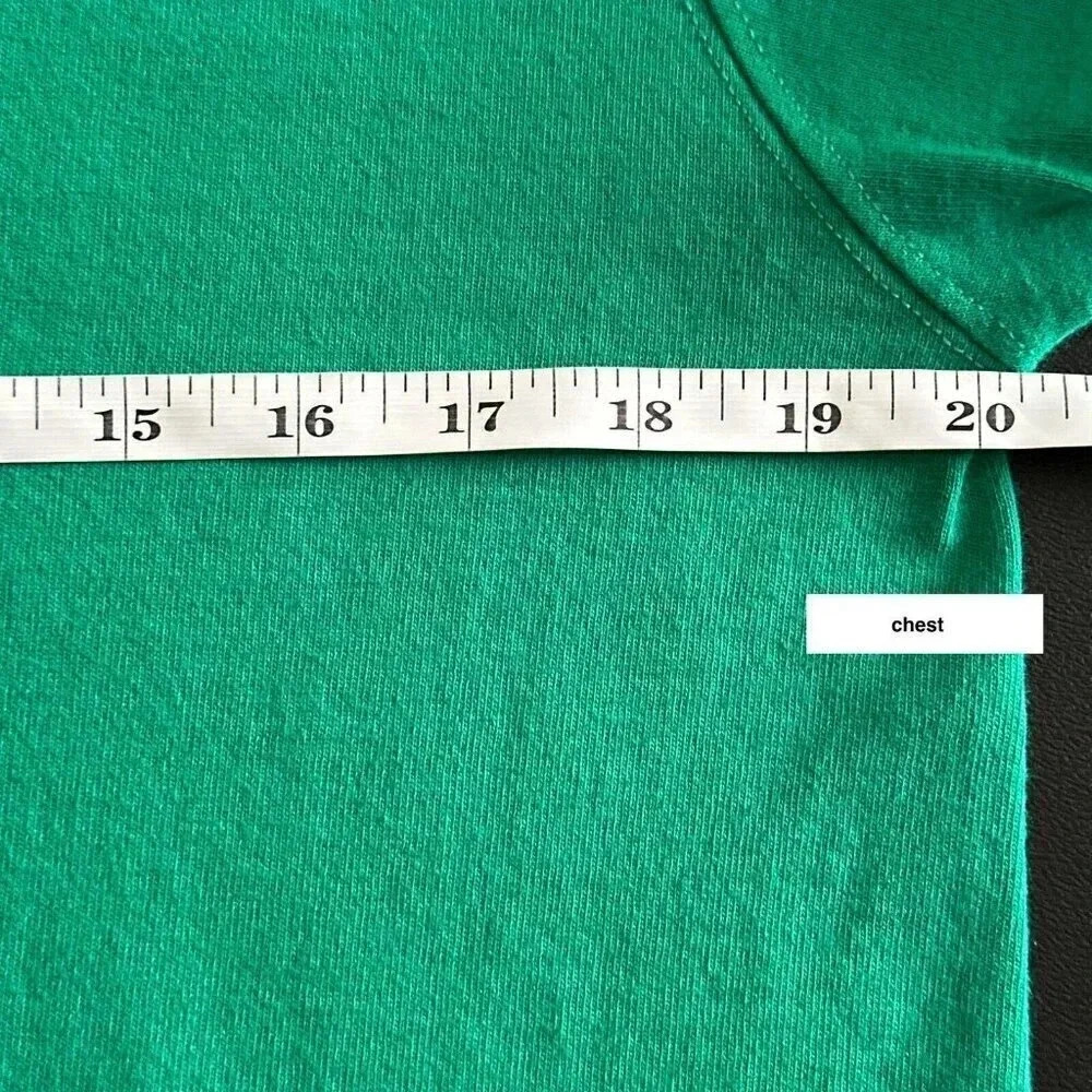 Champion Shirt Mens M/L Green Faded Embroidered Logo Casual Basic Summer Tee‎ - Picture 10 of 11
